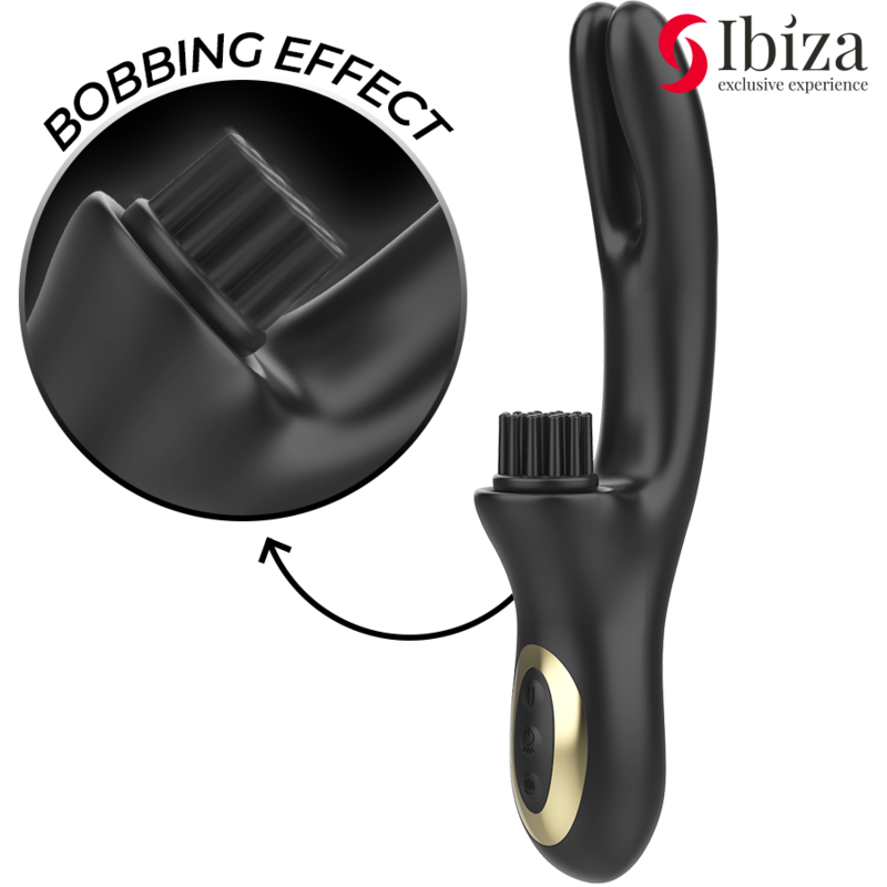 Stimolatore con due dita e spazzolino per il clitoride