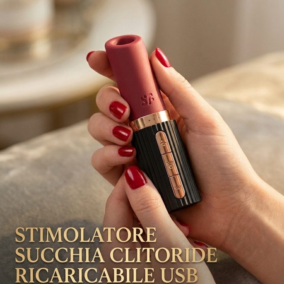 Stimolatore Clitorideo a forma di rossetto