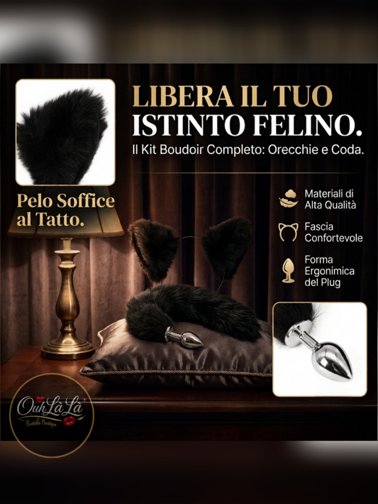Kit Gatta Orecchie & Plug Coda