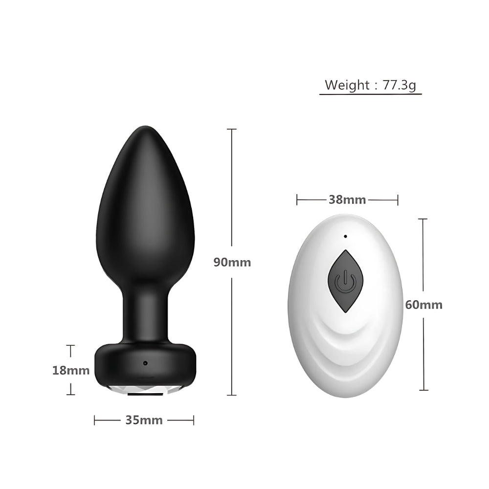 Plug Anale Vibrante con telecomando a distanza