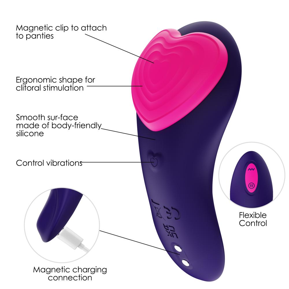 Stimolatore Clitorideo da slip con comando a distanza