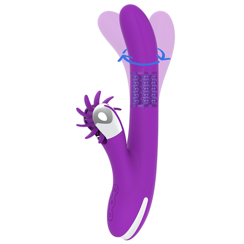 Stimolatore Rabbit con rotazione e lingua
