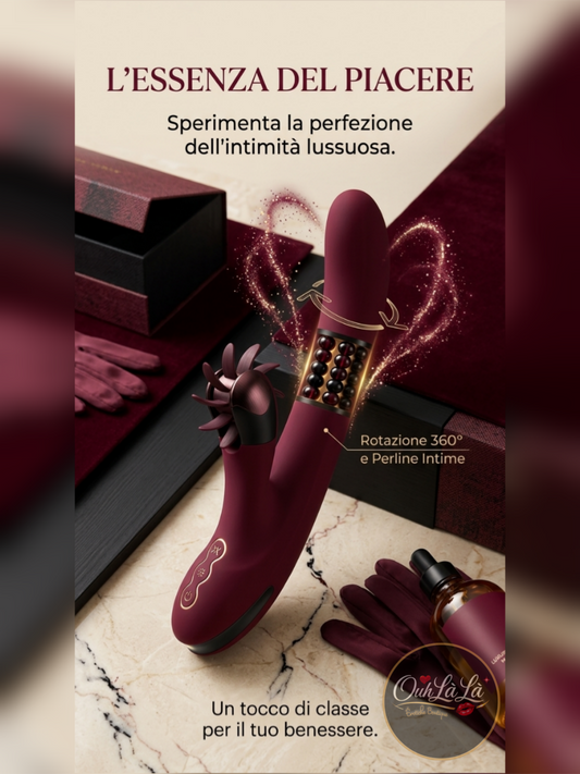 Stimolatore Rabbit con rotazione e lingua