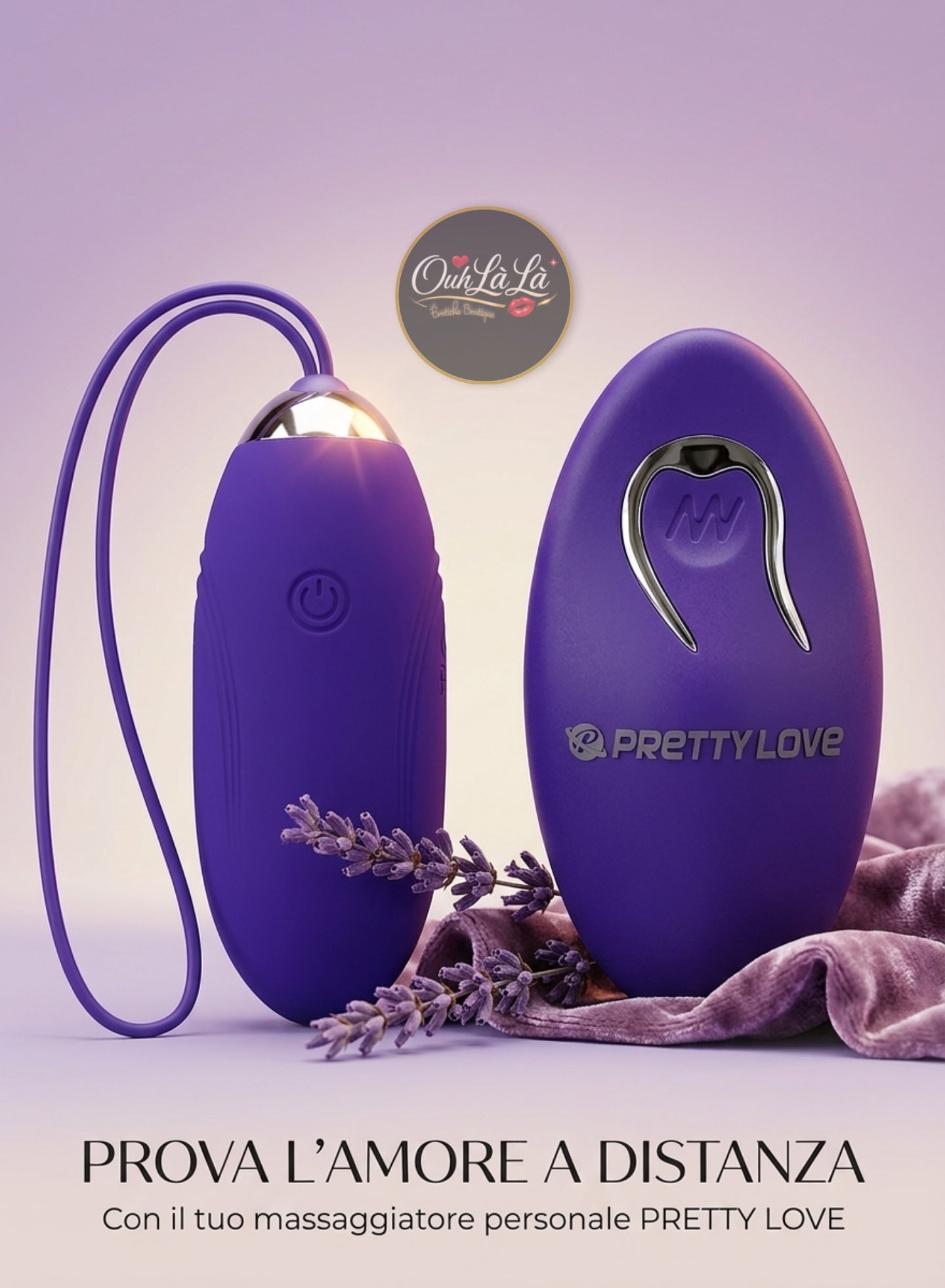 Ovetto vibrante con comando a distanza Ricaricabile