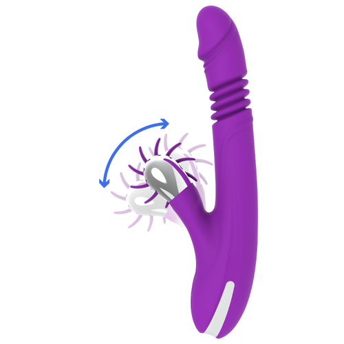 Stimolatore Rabbit con spinta e lingua per il clitoride